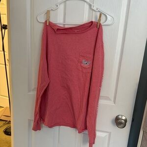 Vineyard Vines Coral Long Sleeve Tee